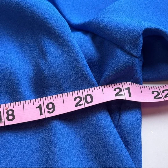 Dana Buchman Blue Blouse Crochet Trim 3/4 Sleeve XL New With Tags (flawed) - Picture 10 of 15